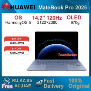 2025 HUAWEI MateBook Pro 14.2" OLED Laptop | 120Hz, 32GB RAM, 1TB SSD | HarmonyOS 5 Ultra Slim Design
