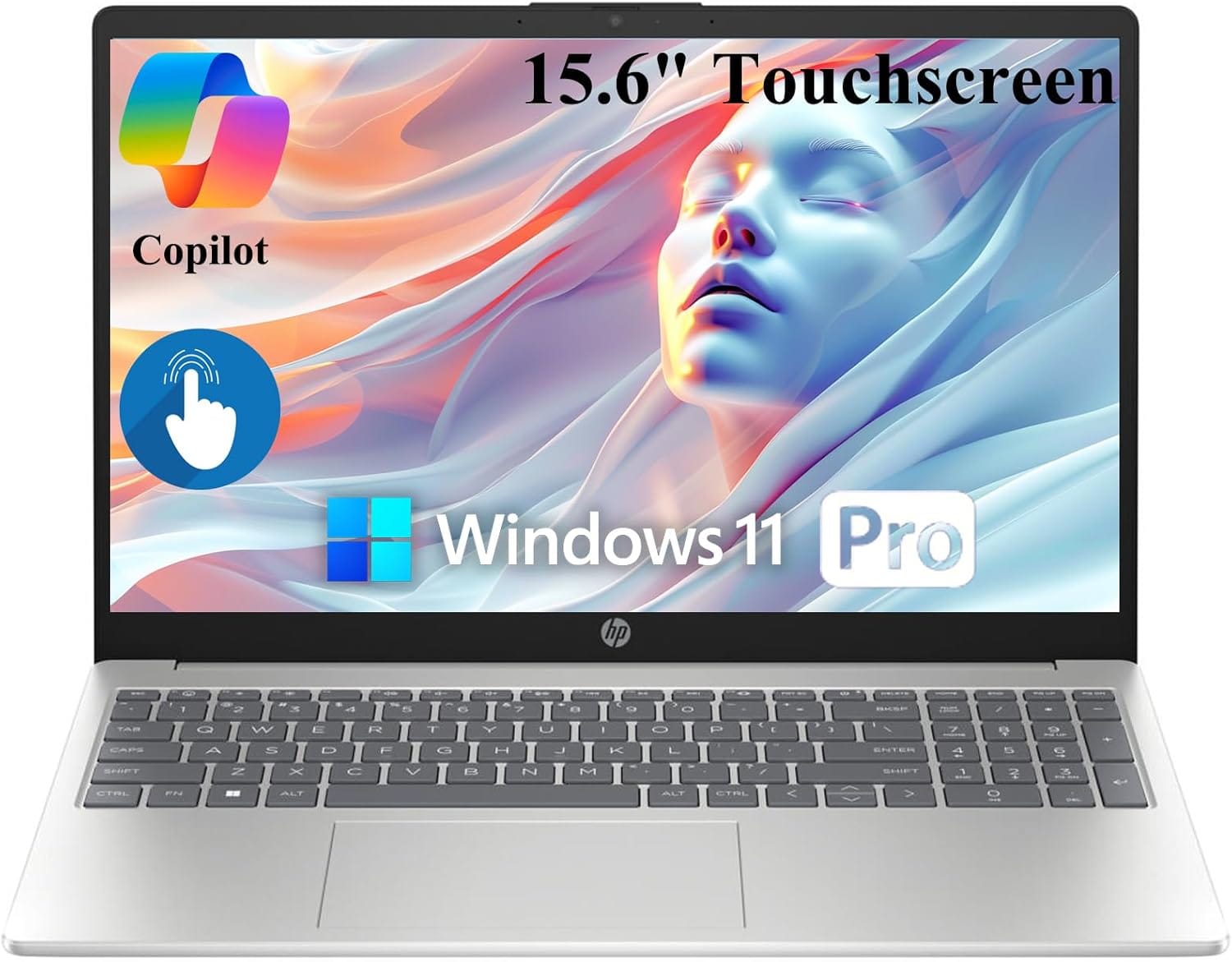HP 2025 15.6" Touchscreen Laptop – Intel 13th Gen Core i3-1315U, 32GB RAM, 1TB SSD, Copilot AI, Windows 11 Pro, Wi-Fi 6, Bluetooth 5.3, HDMI, with Accessories