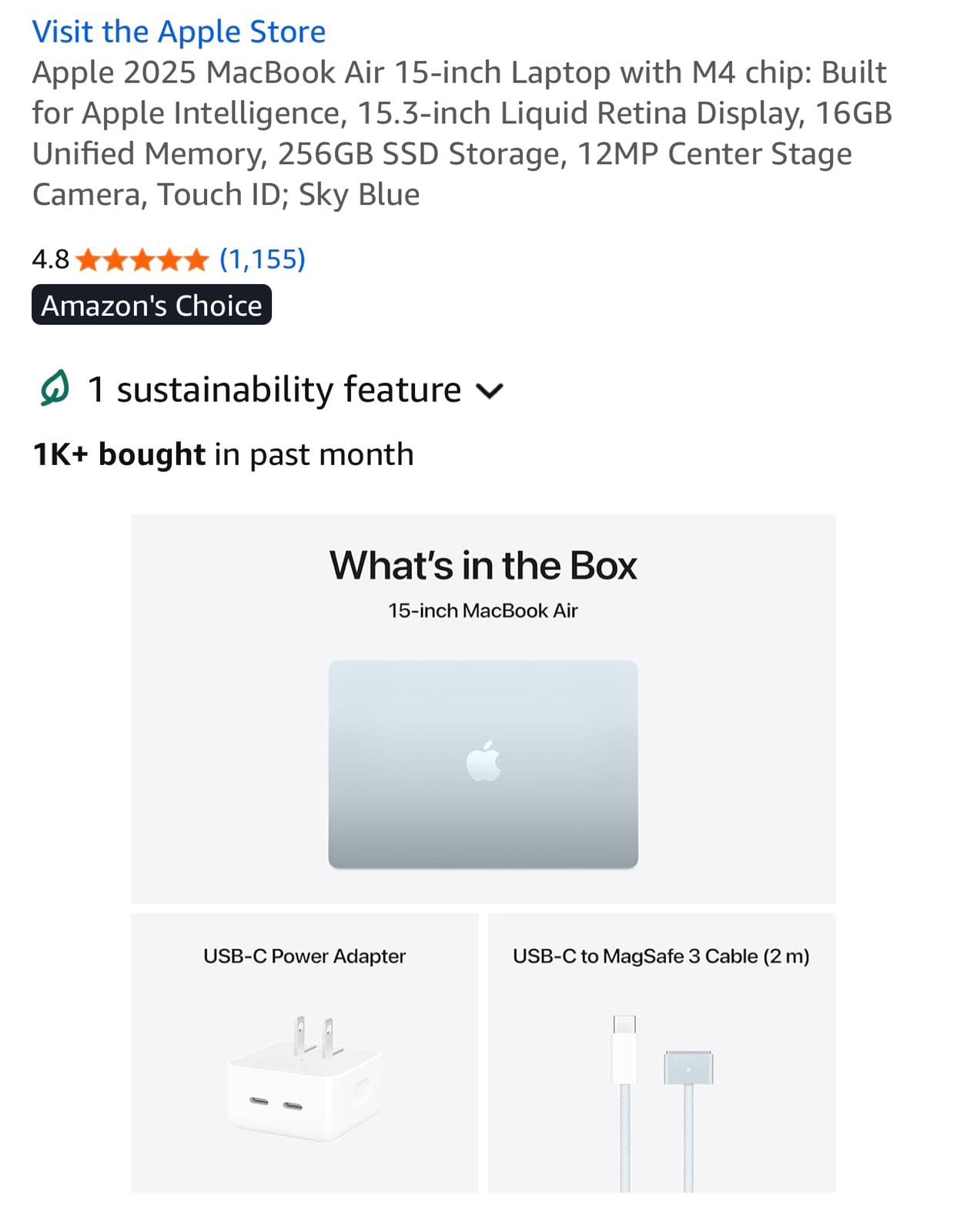 Apple 2025 MacBook Air 15-inch