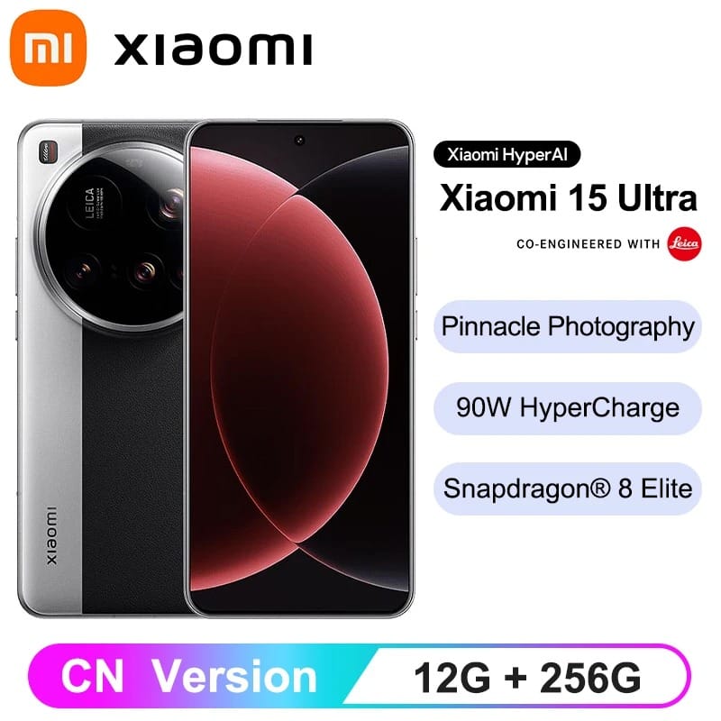Dive into the Xiaomi 15 Ultra Chinese Version β with Snapdragon 8 Elite, quad Leica 200MP periscope camera, 90W HyperCharge, and IP68. Full specs, review & where to buy.