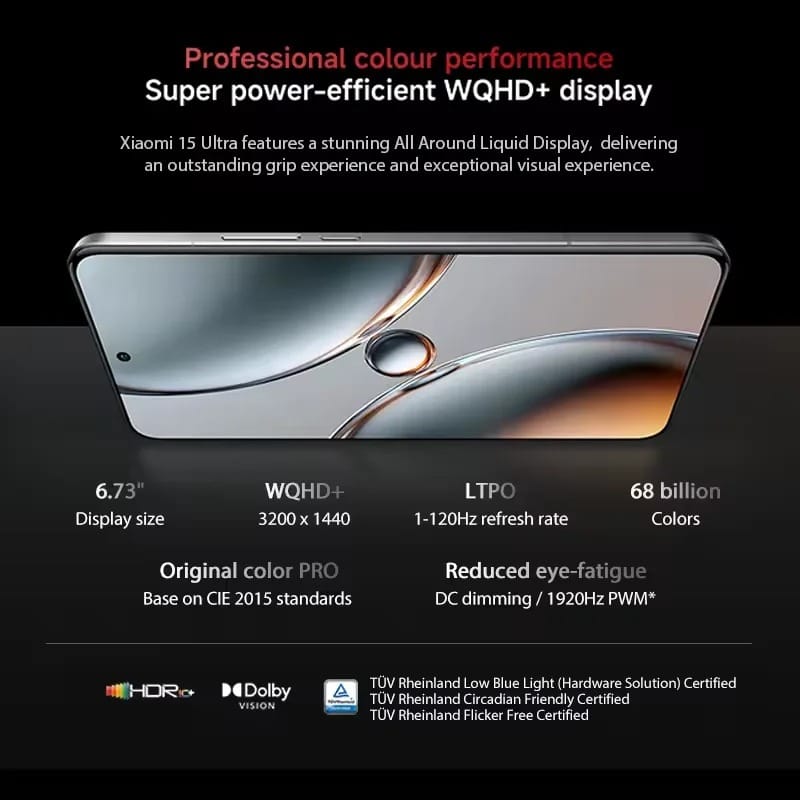 Xiaomi 15 Ultra Chinese Version Smartphone | Snapdragon 8 Elite | Leica 200MP Periscope | 6.73" AMOLED | 90W HyperCharge | IP68 - Image 3