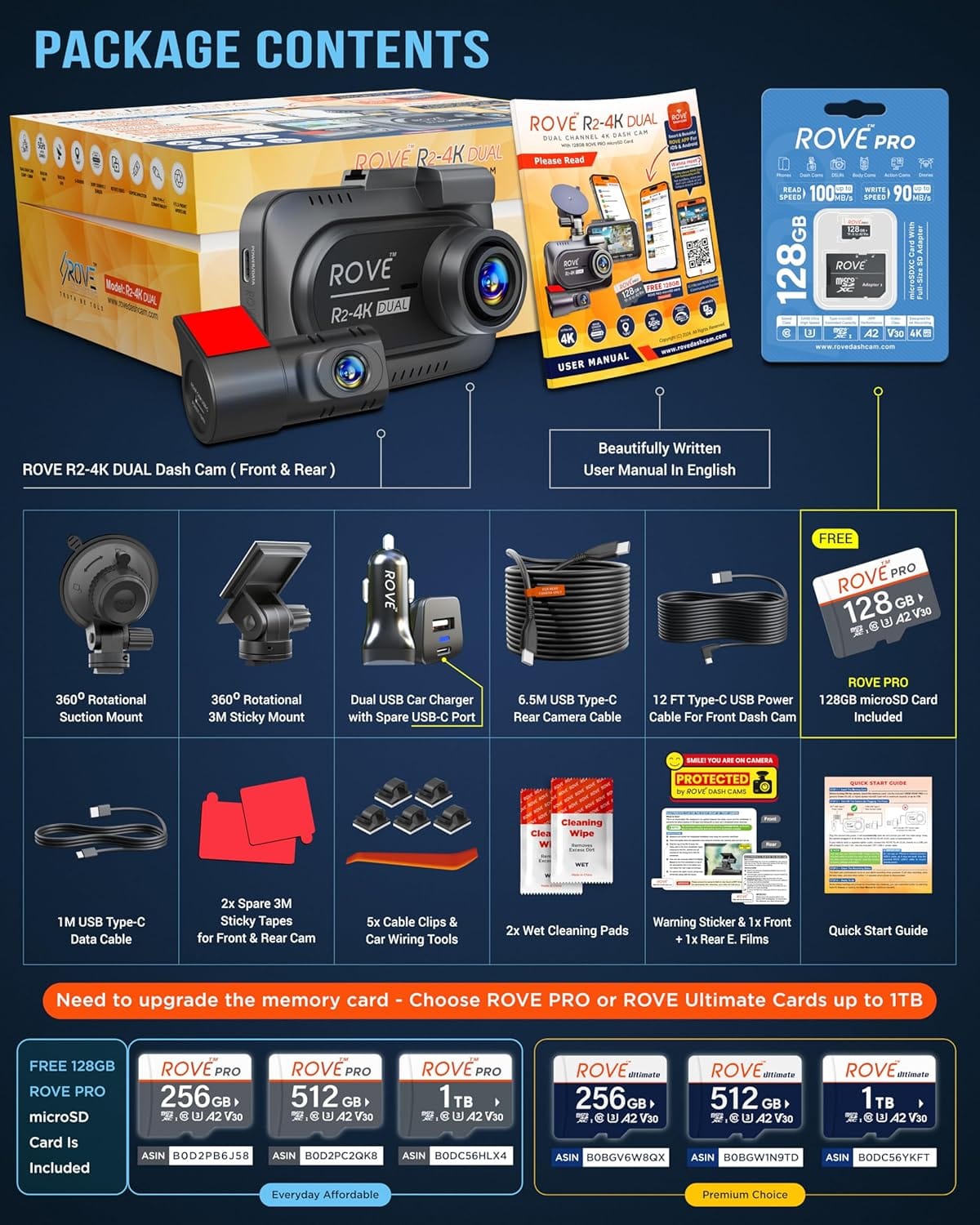 ROVE R2-4K Dual Dash Cam – The Smartest 4K Car Camera for Safer Driving - Image 5